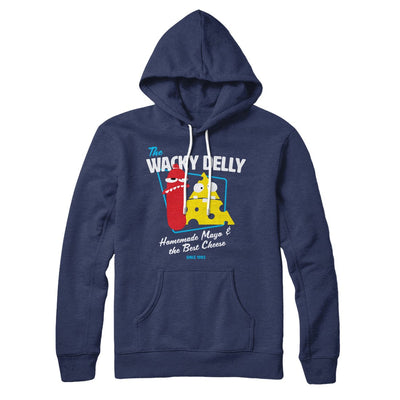 The Wacky Delly Hoodie Navy | Funny Shirt from Famous In Real Life