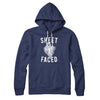 Sheet Faced Hoodie Navy | Funny Shirt from Famous In Real Life