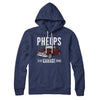 Phelps Garage Hoodie Navy | Funny Shirt from Famous In Real Life
