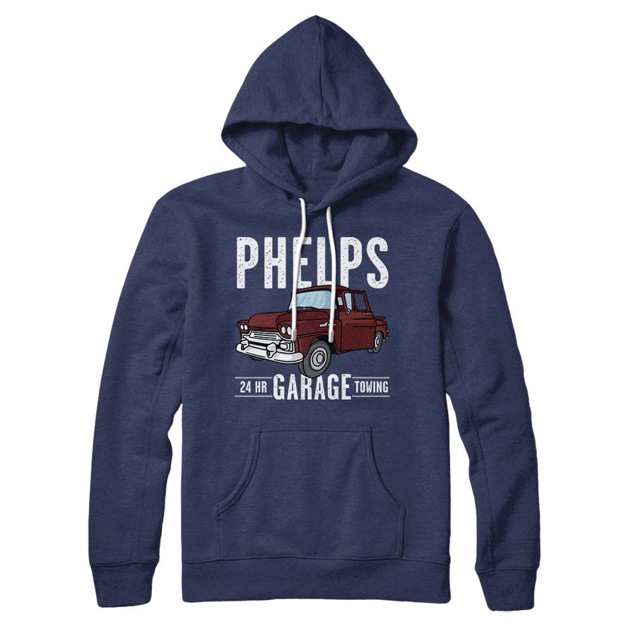 Phelps Garage Hoodie | Funny Shirt from Famous In Real Life