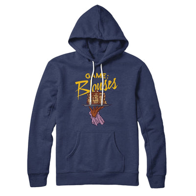 Game: Blouses Hoodie Navy | Funny Shirt from Famous In Real Life