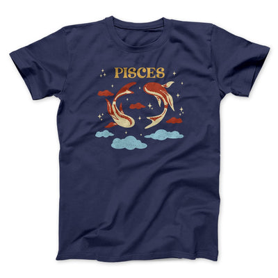 Pisces Men/Unisex T-Shirt Navy | Funny Shirt from Famous In Real Life