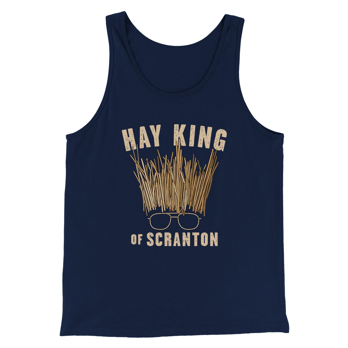 Hay King Funny Thanksgiving Men/Unisex Tank Top | Funny Shirt from Famous In Real Life