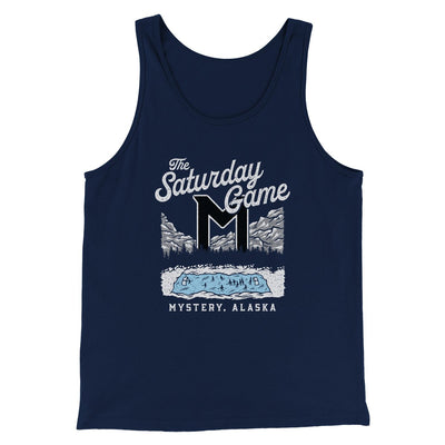 The Saturday Game Funny Movie Men/Unisex Tank Navy | Funny Shirt from Famous In Real Life