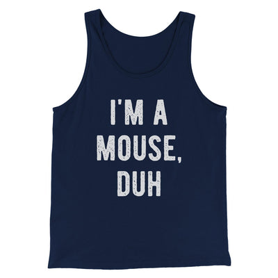 I'm A Mouse Costume Men/Unisex Tank Top Navy | Funny Shirt from Famous In Real Life
