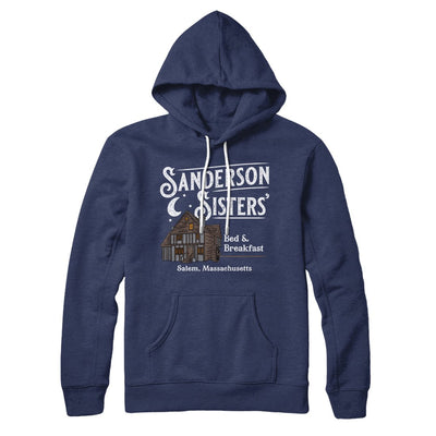Sanderson Sisters' Bed & Breakfast Hoodie Navy | Funny Shirt from Famous In Real Life