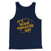 Nudie Magazine Day Funny Movie Men/Unisex Tank Top Navy | Funny Shirt from Famous In Real Life