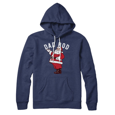 Dad Bod Hoodie Navy | Funny Shirt from Famous In Real Life