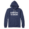 Surprise I'm Drunk Hoodie Navy | Funny Shirt from Famous In Real Life