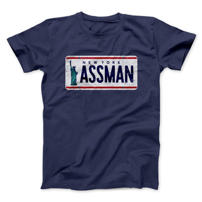 Assman Men/Unisex T-Shirt Navy | Funny Shirt from Famous In Real Life