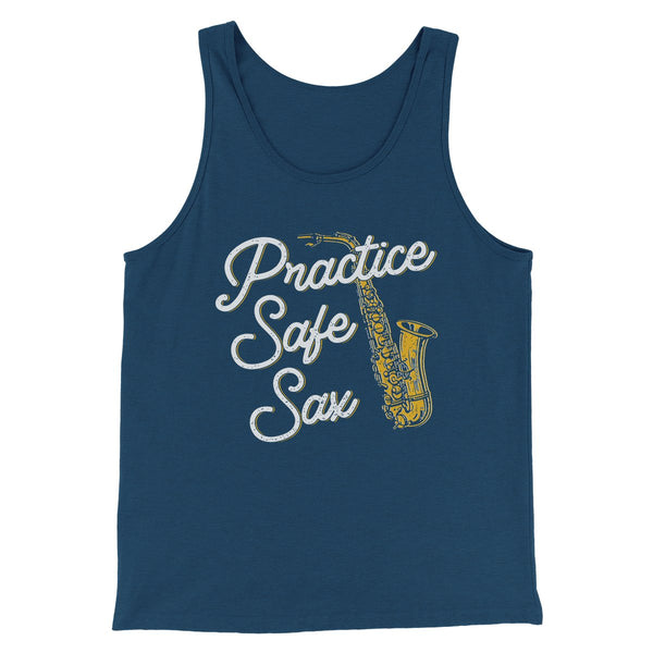 Practice Safe Sax Men/Unisex Tank Top - Famous IRL
