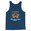 Cancer Men/Unisex Tank Heather Navy | Funny Shirt from Famous In Real Life