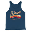Try Bacon Men/Unisex Tank Top Navy | Funny Shirt from Famous In Real Life