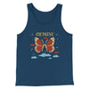 Gemini Men/Unisex Tank Heather Navy | Funny Shirt from Famous In Real Life