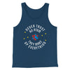 Never Trust An Atom Men/Unisex Tank Top Navy | Funny Shirt from Famous In Real Life