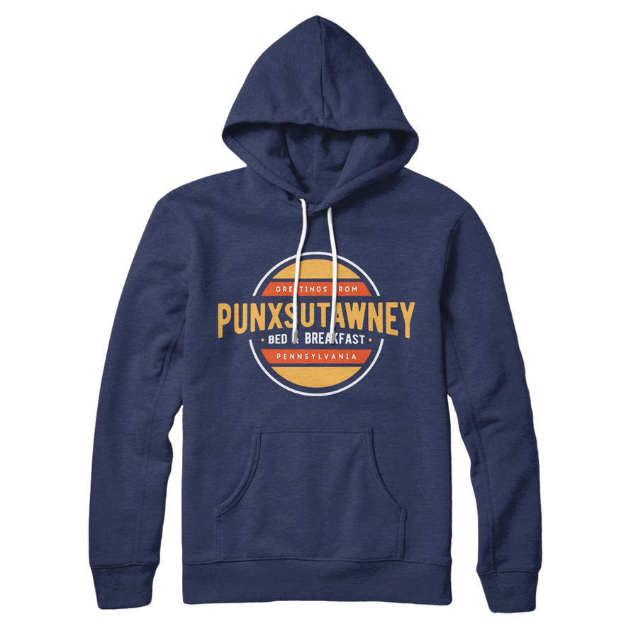 Punxsutawney Bed and Breakfast Hoodie | Funny Shirt from Famous In Real Life