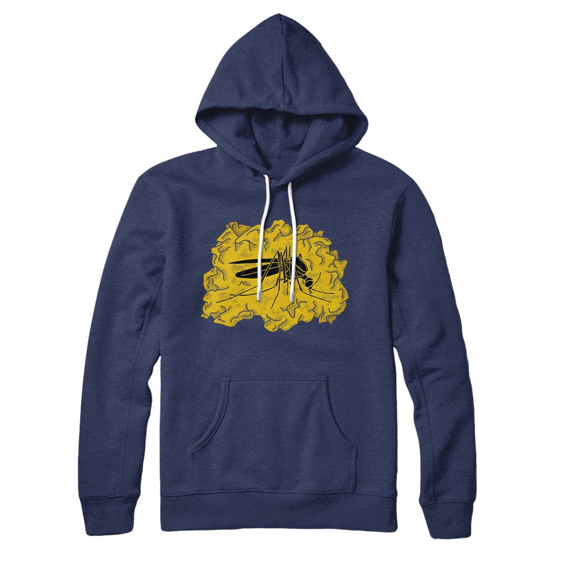 Amber Mosquito Hoodie Navy | Funny Shirt from Famous In Real Life