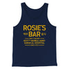 Rosie's Bar Men/Unisex Tank Top Navy | Funny Shirt from Famous In Real Life