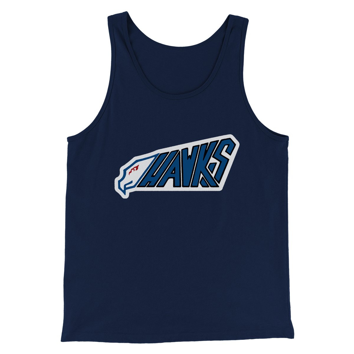 HAWKS Funny Movie Men/Unisex Tank Top Navy | Funny Shirt from Famous In Real Life