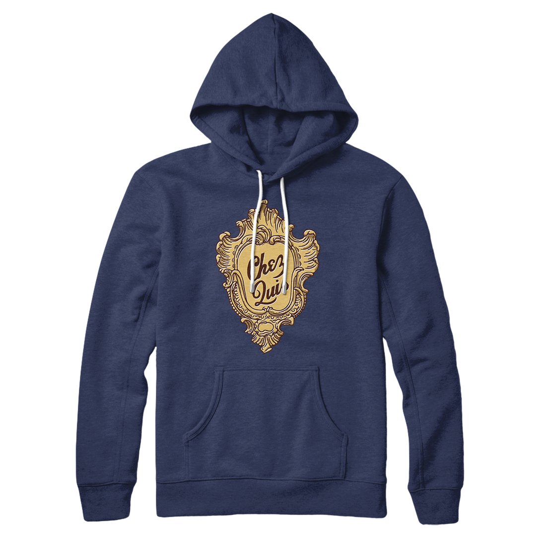 Chez Quis Hoodie Navy | Funny Shirt from Famous In Real Life