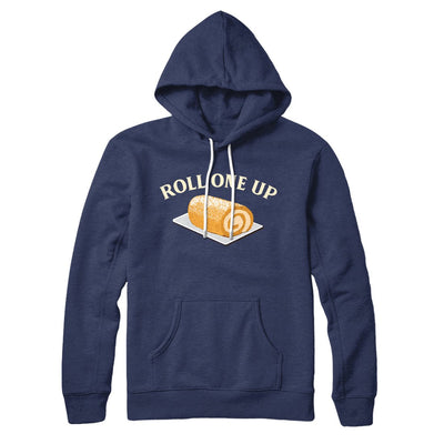 Roll One Up Hoodie Navy | Funny Shirt from Famous In Real Life