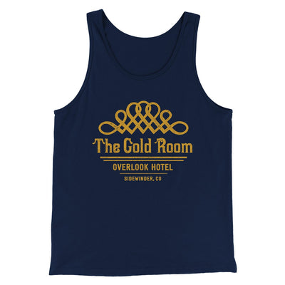 The Gold Room Funny Movie Men/Unisex Tank Top Navy | Funny Shirt from Famous In Real Life