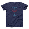 Fighter Target Men/Unisex T-Shirt Navy | Funny Shirt from Famous In Real Life