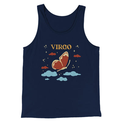 Virgo Men/Unisex Tank Navy | Funny Shirt from Famous In Real Life