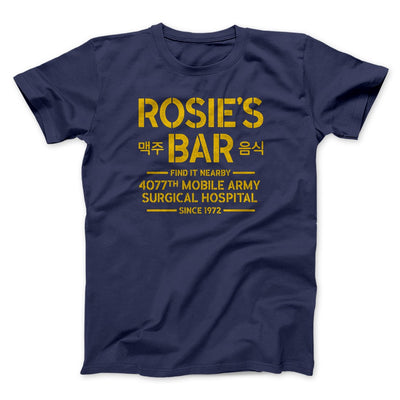 Rosie's Bar Men/Unisex T-Shirt Navy | Funny Shirt from Famous In Real Life