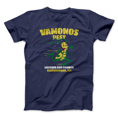 Vamonos Pest Control Men/Unisex T-Shirt Navy | Funny Shirt from Famous In Real Life