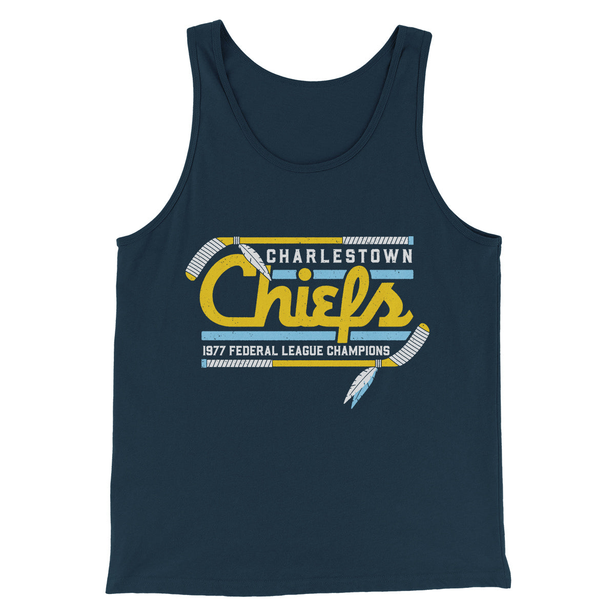 Charlestown Chiefs Funny Movie Men/Unisex Tank Top | Funny Shirt from Famous In Real Life