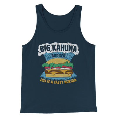 Big Kahuna Burger Funny Movie Men/Unisex Tank Top Heather Navy | Funny Shirt from Famous In Real Life