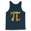 Pizza Pi Men/Unisex Tank Top Heather Navy | Funny Shirt from Famous In Real Life