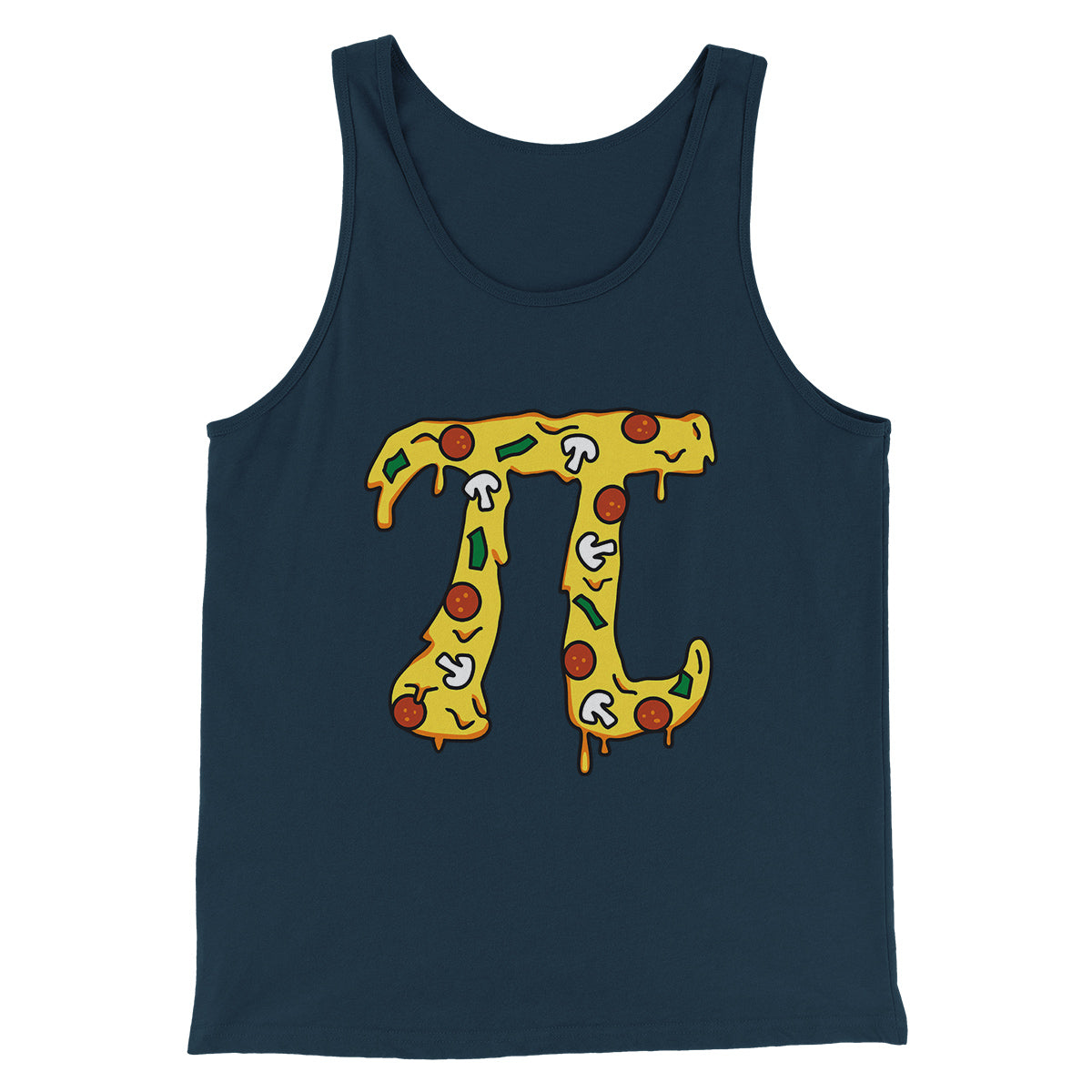 Pizza Pi Men/Unisex Tank Top | Funny Shirt from Famous In Real Life