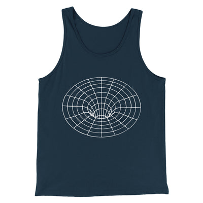 Black Hole Men/Unisex Tank Top Heather Navy | Funny Shirt from Famous In Real Life