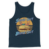 Sun's Out Buns Out Men/Unisex Tank Top Heather Navy | Funny Shirt from Famous In Real Life