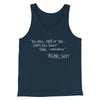 You Miss 100% of Shots Men/Unisex Tank Top Heather Navy | Funny Shirt from Famous In Real Life