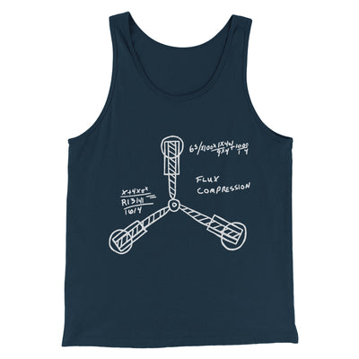 Flux Capacitor Funny Movie Men/Unisex Tank Top Heather Navy | Funny Shirt from Famous In Real Life