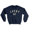 Lucky AF Ugly Sweater Navy | Funny Shirt from Famous In Real Life