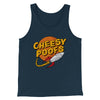 Cheesy Poofs Men/Unisex Tank Top Heather Navy | Funny Shirt from Famous In Real Life