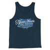 Never Nude Society Men/Unisex Tank Top Heather Navy | Funny Shirt from Famous In Real Life