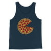 Pizza Slice Couple's Shirt Men/Unisex Tank Top Heather Navy | Funny Shirt from Famous In Real Life