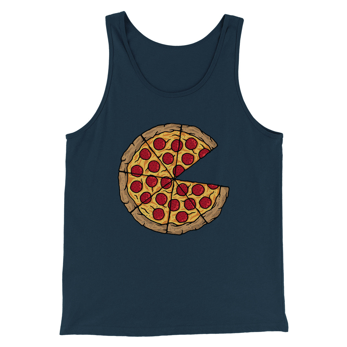 Pizza Slice Couple's Shirt Men/Unisex Tank Top | Funny Shirt from Famous In Real Life