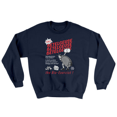Betelgeuse Ugly Sweater Navy | Funny Shirt from Famous In Real Life
