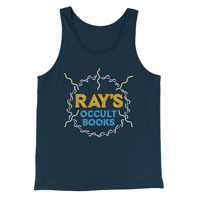 Ray's Occult Books Funny Movie Men/Unisex Tank Top Heather Navy | Funny Shirt from Famous In Real Life