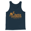 Jackie Treehorn Productions Funny Movie Men/Unisex Tank Top Heather Navy | Funny Shirt from Famous In Real Life