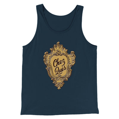 Chez Quis Funny Movie Men/Unisex Tank Top Heather Navy | Funny Shirt from Famous In Real Life