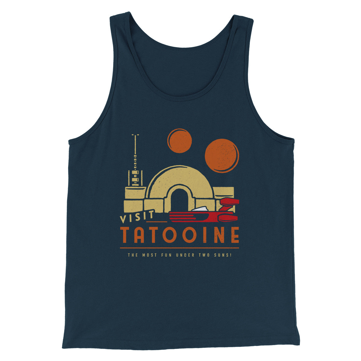 Visit Tatooine Funny Movie Men/Unisex Tank Top | Funny Shirt from Famous In Real Life