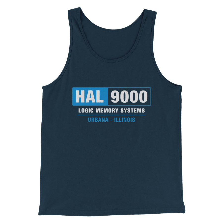 Hal 9000 Funny Movie Men/Unisex Tank Top Heather Navy | Funny Shirt from Famous In Real Life