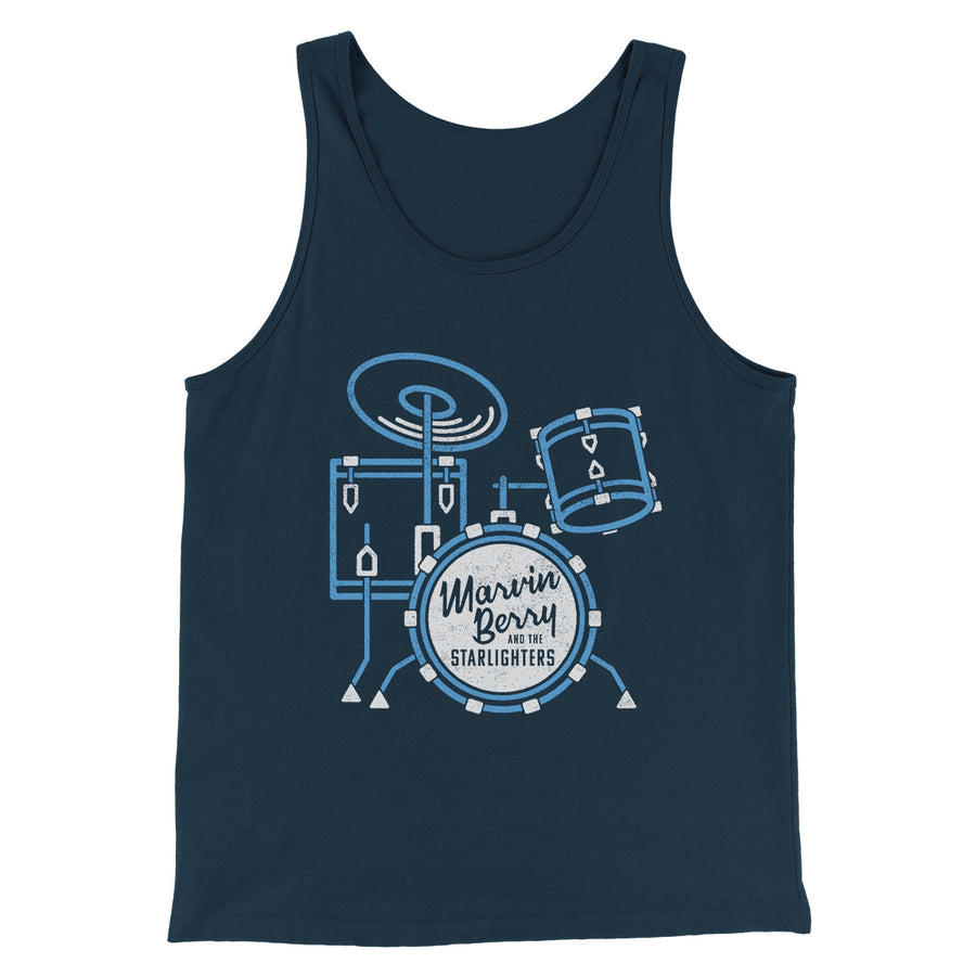 Marvin Berry and the Starlighters Funny Movie Men/Unisex Tank Top Heather Navy | Funny Shirt from Famous In Real Life